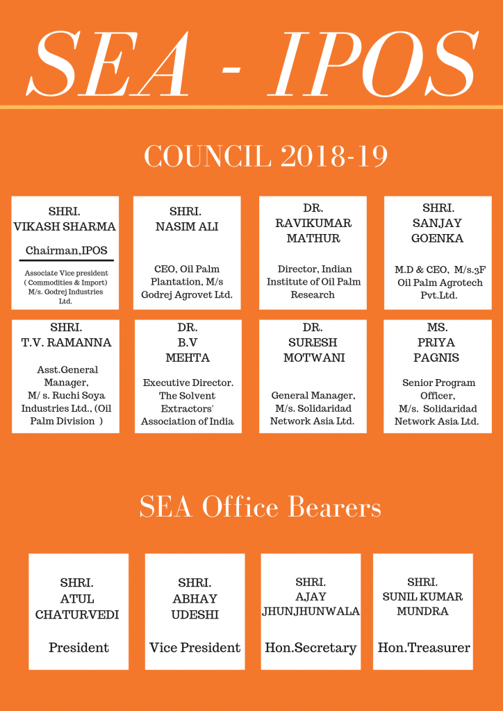 Sea of India & IPOS council 2018 - 2019
